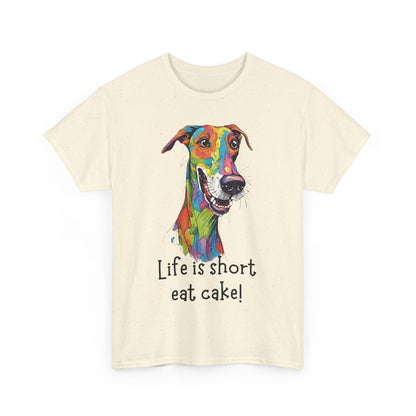 Life Is Short, Eat Cake! Unisex Heavy Cotton Tee