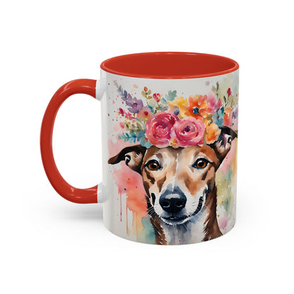Greyhound 01 Accent Coffee Mug - Dog Lover Gift