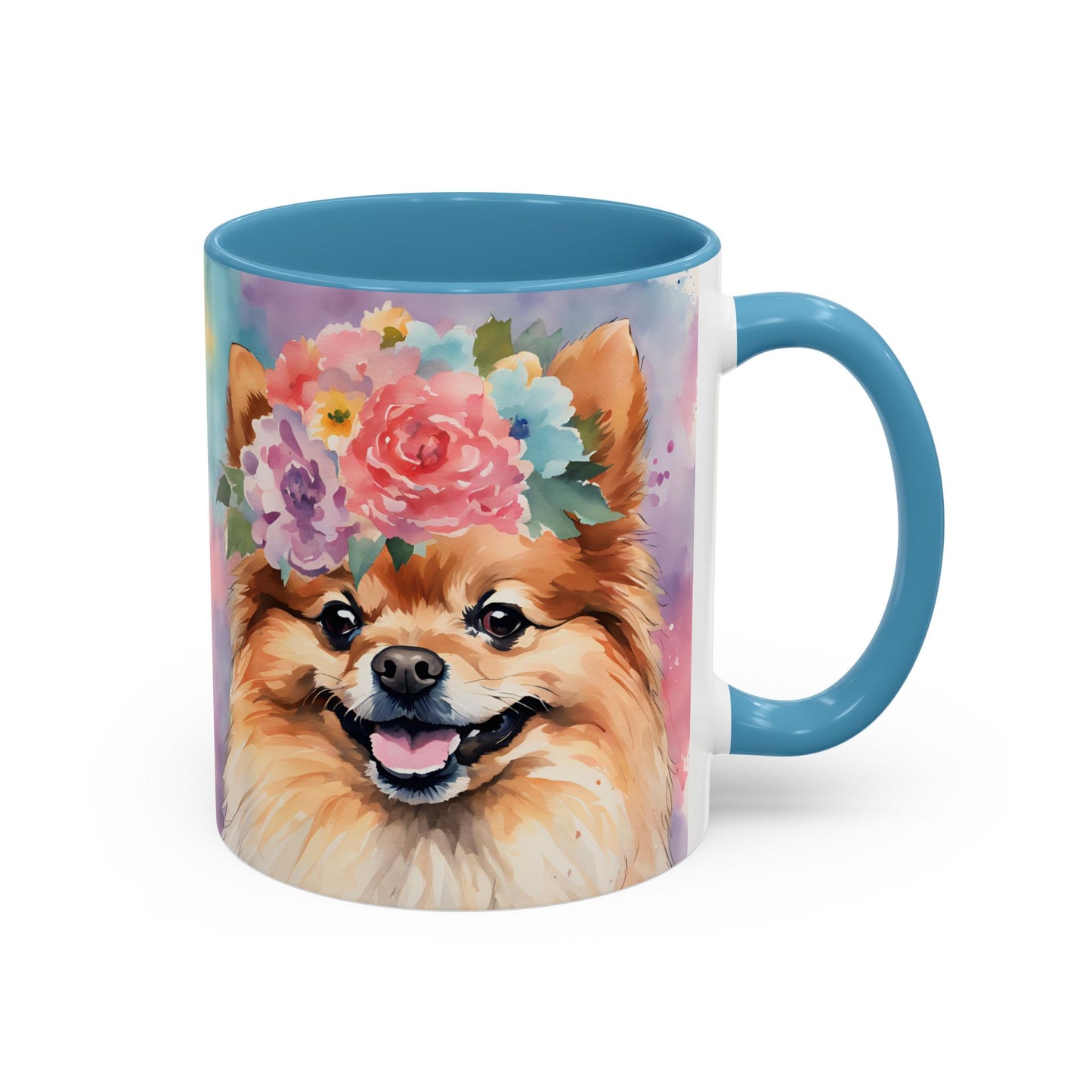 Pomeranian 01 Accent Coffee Mug - Dog Lover Gift