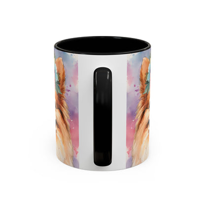 Pomeranian 01 Accent Coffee Mug - Dog Lover Gift