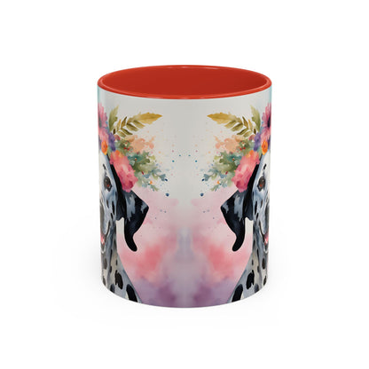 Dalmatian 03 Accent Coffee Mug - Dog Lover Gift