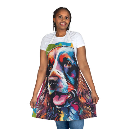 Multicoloured Cocker Spaniel Adult Apron (AOP)