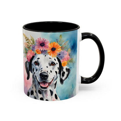 Dalmatian 03 Accent Coffee Mug - Dog Lover Gift