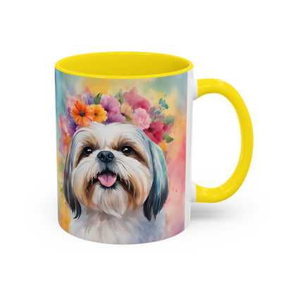 Shih Tzu 01 Accent Coffee Mug - Dog Lover Gift