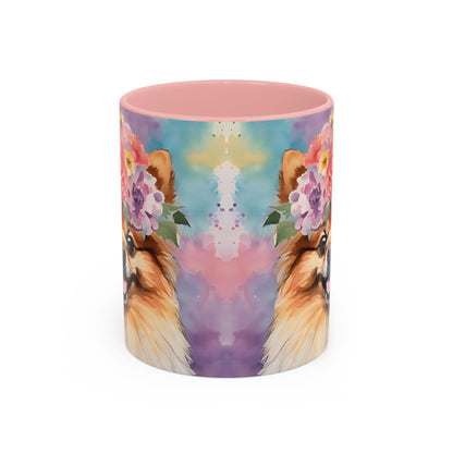 Pomeranian 01 Accent Coffee Mug - Dog Lover Gift