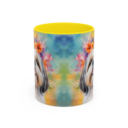 Shih Tzu 01 Accent Coffee Mug - Dog Lover Gift