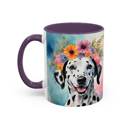 Dalmatian 03 Accent Coffee Mug - Dog Lover Gift