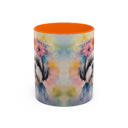 Shih Tzu 04 Accent Coffee Mug - Dog Lover Gift