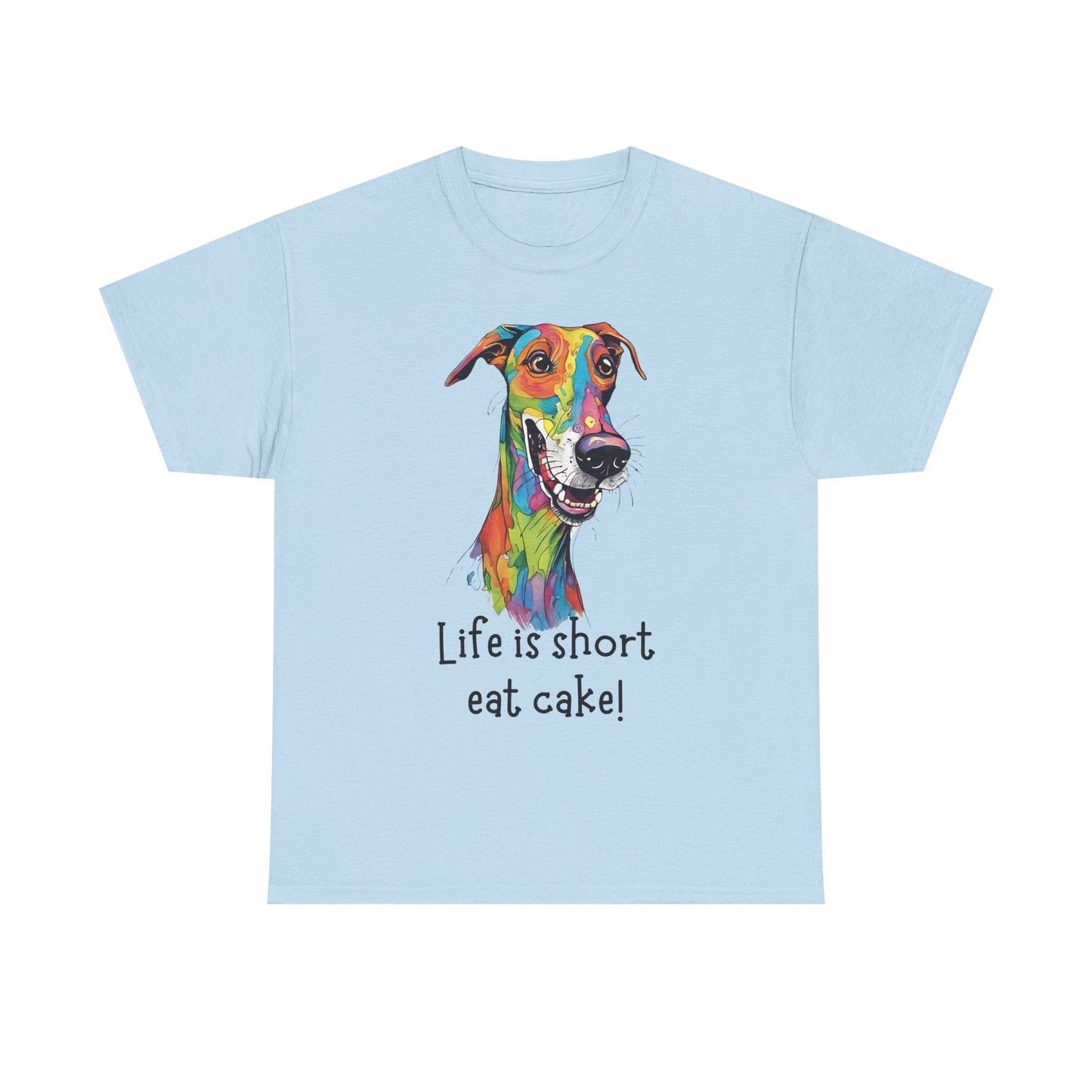 Life Is Short, Eat Cake! Unisex Heavy Cotton Tee