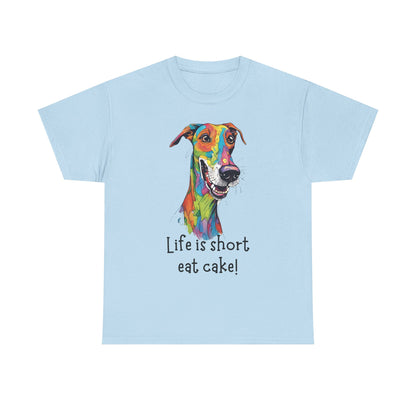 Life Is Short, Eat Cake! Unisex Heavy Cotton Tee
