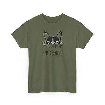 My dog is my spirit animal. Unisex Heavy Cotton Tee