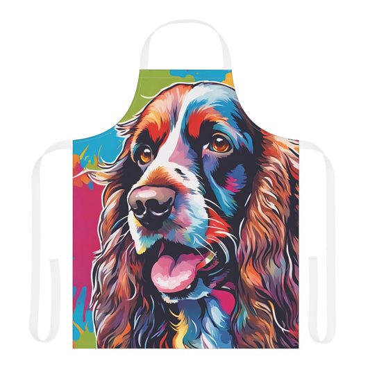 Multicoloured Cocker Spaniel Adult Apron (AOP)