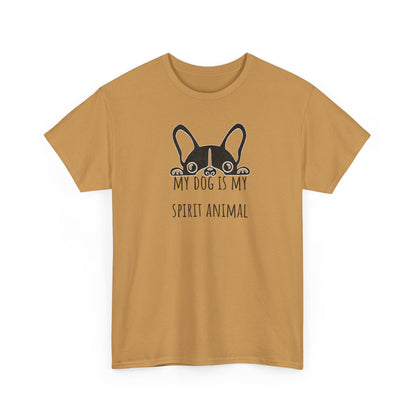 My dog is my spirit animal. Unisex Heavy Cotton Tee