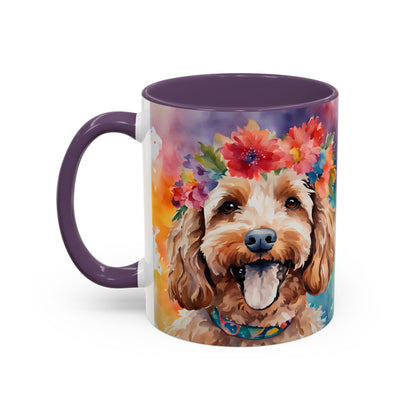 Cockapoo 05 Accent Coffee Mug - Dog Lover Gift