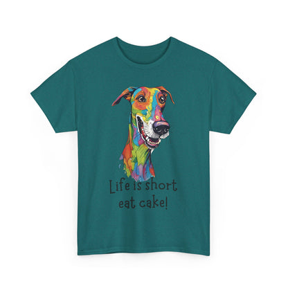 Life Is Short, Eat Cake! Unisex Heavy Cotton Tee