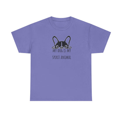 My dog is my spirit animal. Unisex Heavy Cotton Tee