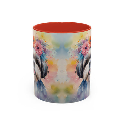 Shih Tzu 04 Accent Coffee Mug - Dog Lover Gift