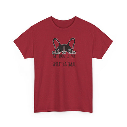 My dog is my spirit animal. Unisex Heavy Cotton Tee