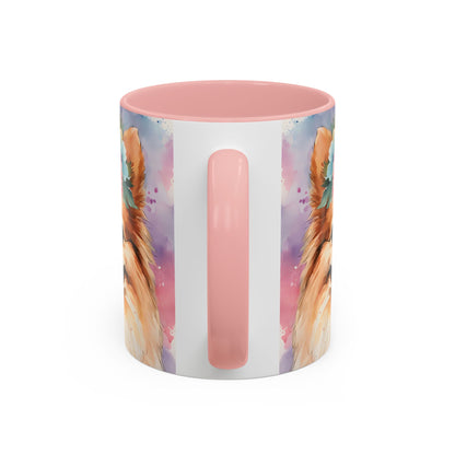 Pomeranian 01 Accent Coffee Mug - Dog Lover Gift