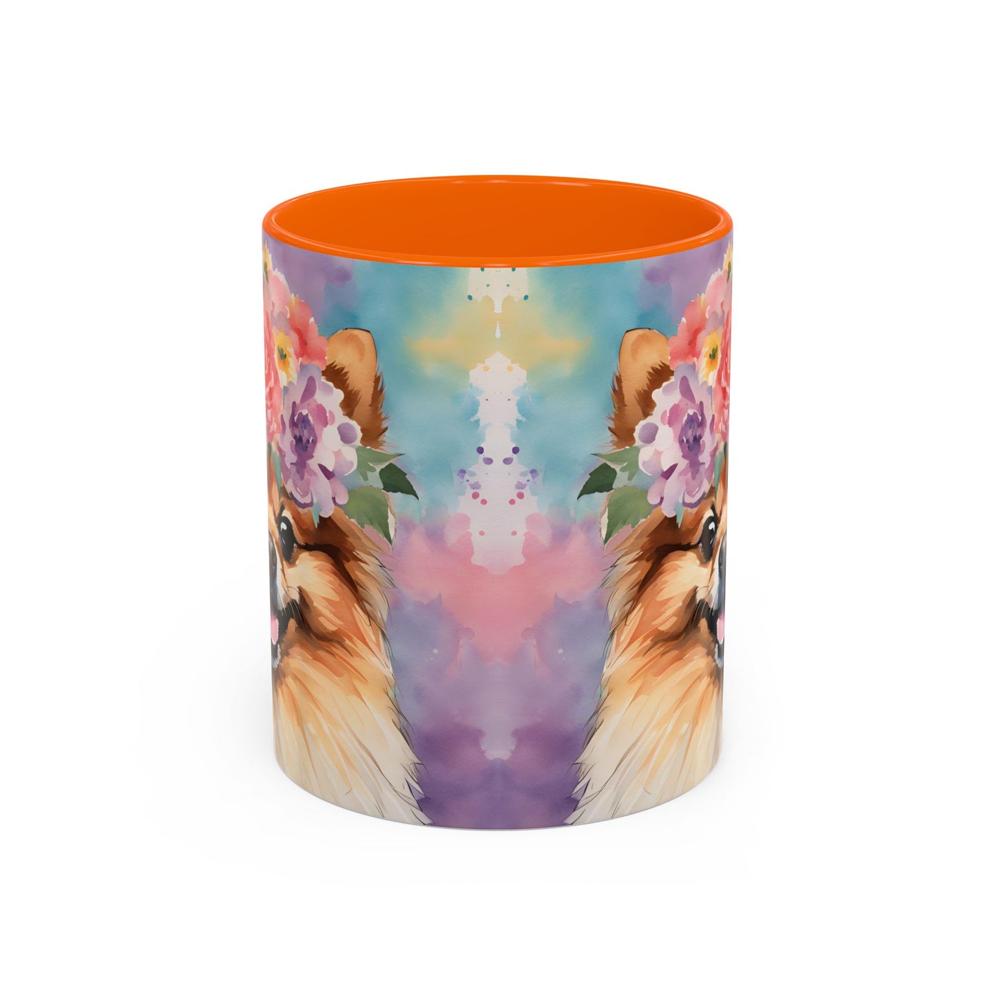 Pomeranian 01 Accent Coffee Mug - Dog Lover Gift