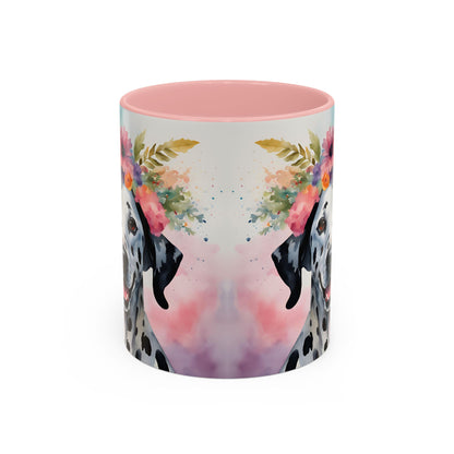 Dalmatian 03 Accent Coffee Mug - Dog Lover Gift