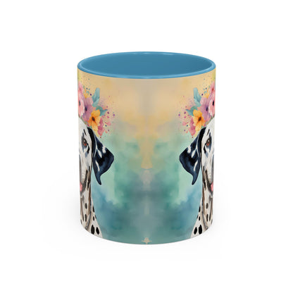 Dalmatian 01 Accent Coffee Mug - Dog Lover Gift