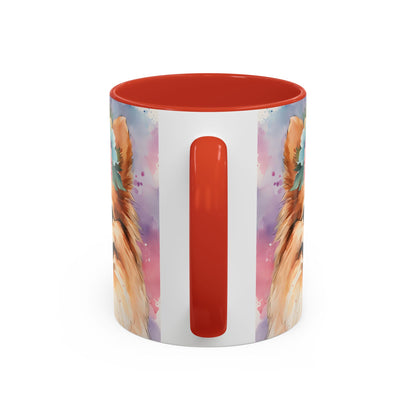 Pomeranian 01 Accent Coffee Mug - Dog Lover Gift