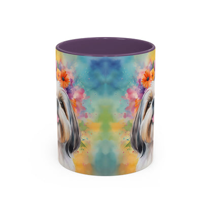 Shih Tzu 01 Accent Coffee Mug - Dog Lover Gift