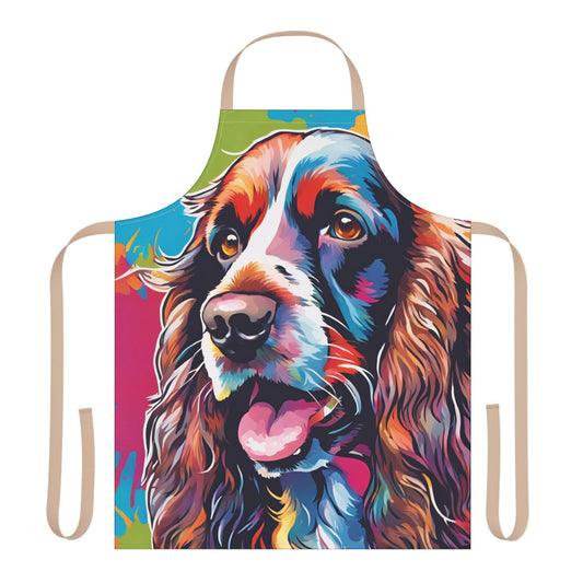 Multicoloured Cocker Spaniel Adult Apron (AOP)