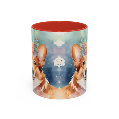 Corgi 03 Accent Coffee Mug - Dog Lover Gift