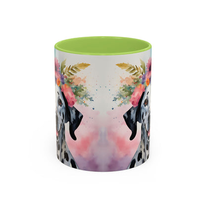 Dalmatian 03 Accent Coffee Mug - Dog Lover Gift