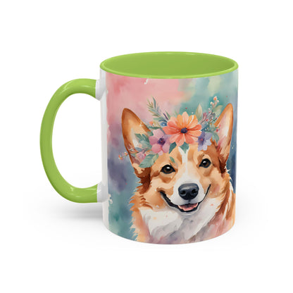 Corgi 03 Accent Coffee Mug - Dog Lover Gift