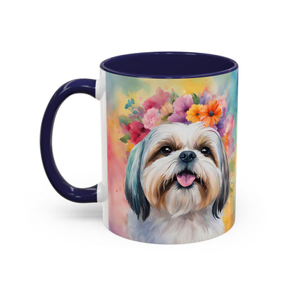 Shih Tzu 01 Accent Coffee Mug - Dog Lover Gift