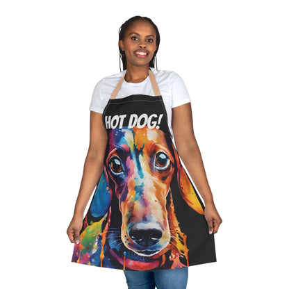 Multicoloured Hot Dog Weiner Adult Apron (AOP)