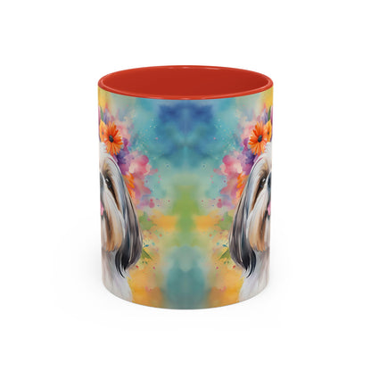 Shih Tzu 01 Accent Coffee Mug - Dog Lover Gift