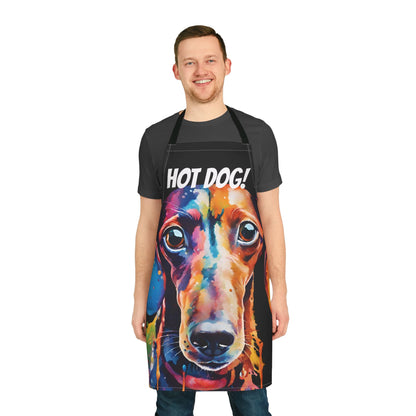 Multicoloured Hot Dog Weiner Adult Apron (AOP)