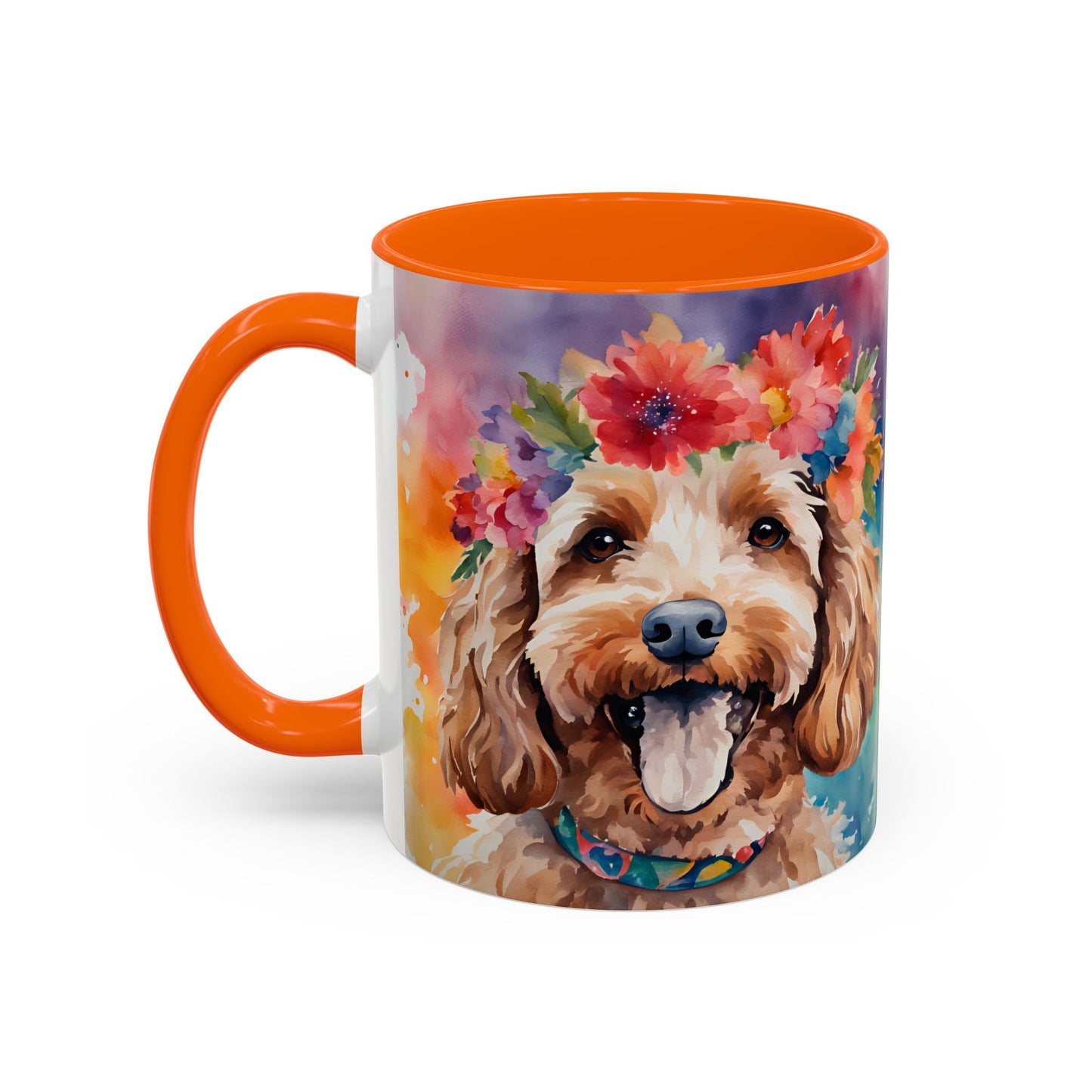 Cockapoo 05 Accent Coffee Mug - Dog Lover Gift