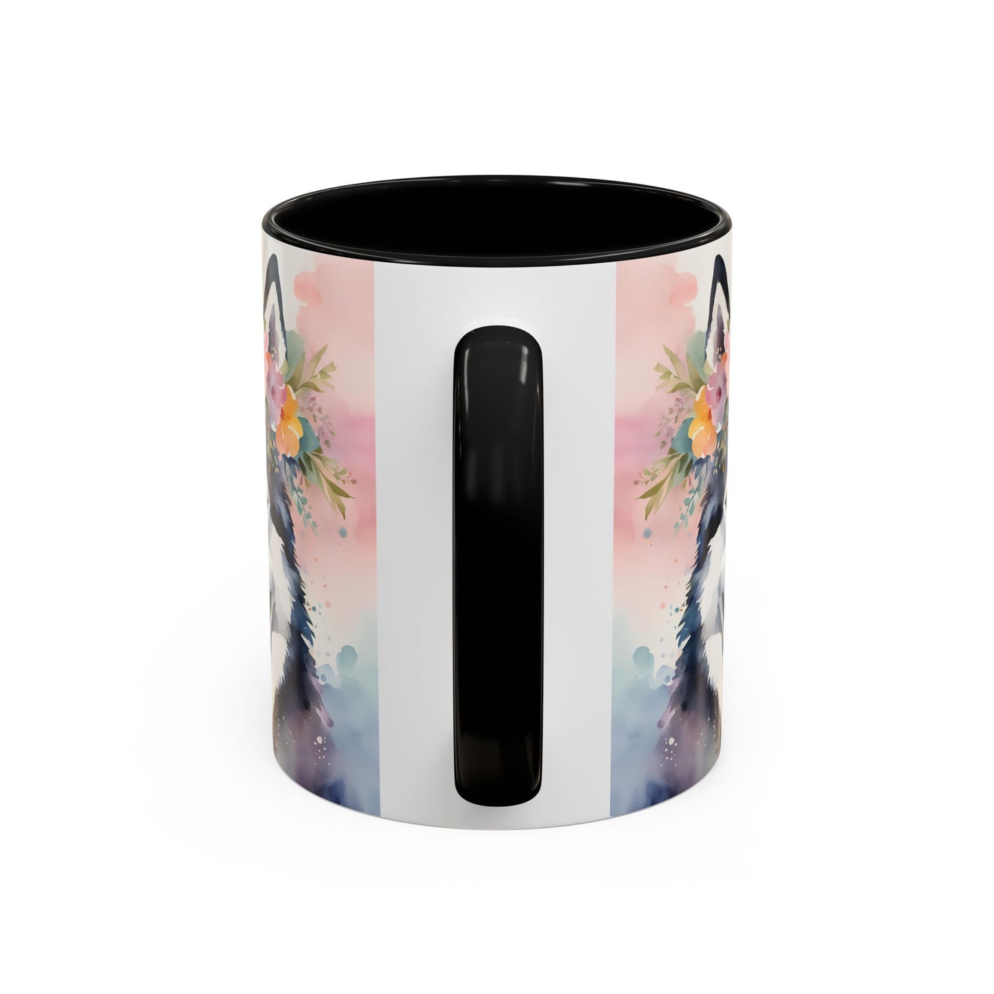 Husky 03 Accent Coffee Mug - Dog Lover Gift