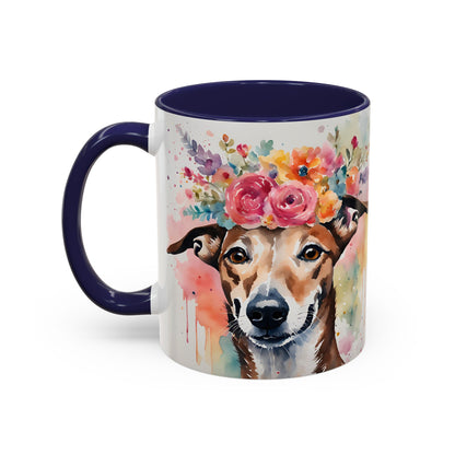 Greyhound 01 Accent Coffee Mug - Dog Lover Gift
