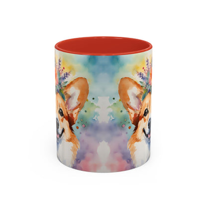 Corgi 04 Accent Coffee Mug - Dog Lover Gift