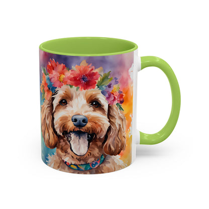Cockapoo 05 Accent Coffee Mug - Dog Lover Gift