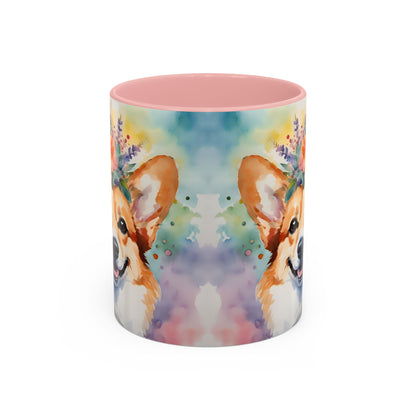 Corgi 04 Accent Coffee Mug - Dog Lover Gift