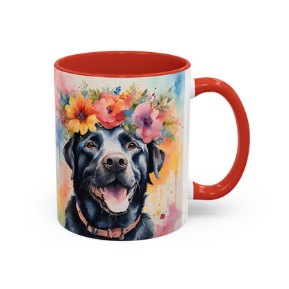 Labrador 03 Accent Coffee Mug - Dog Lover Gift