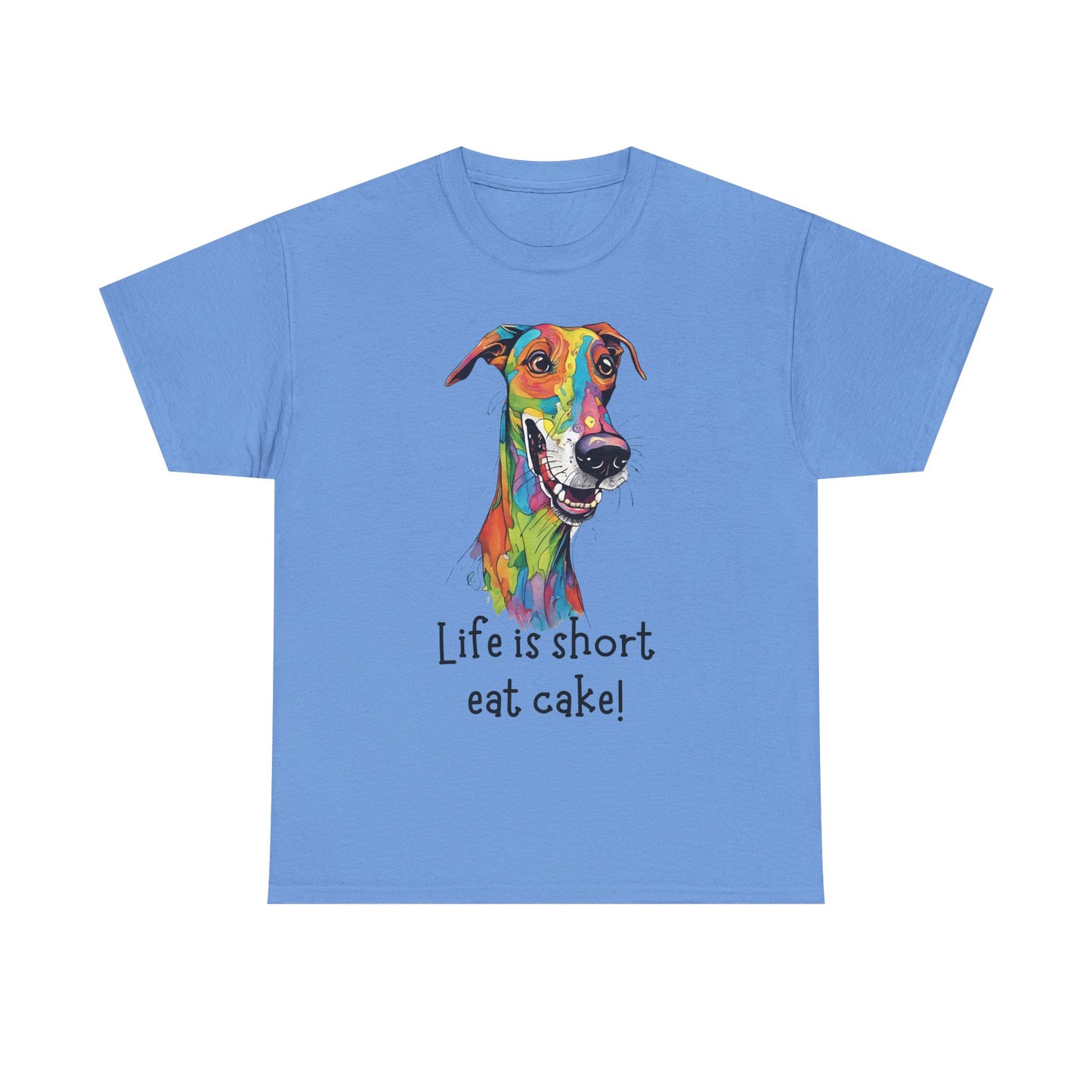 Life Is Short, Eat Cake! Unisex Heavy Cotton Tee
