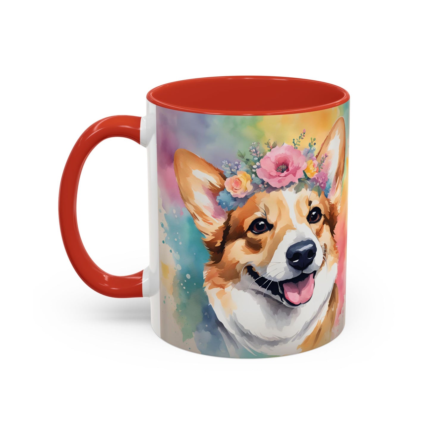 Corgi 02 Accent Coffee Mug - Dog Lover Gift