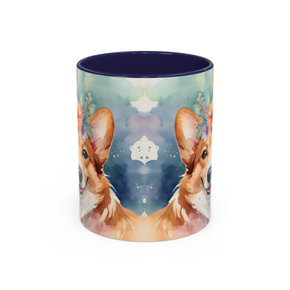Corgi 03 Accent Coffee Mug - Dog Lover Gift