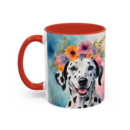 Dalmatian 03 Accent Coffee Mug - Dog Lover Gift