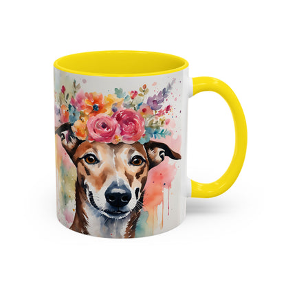 Greyhound 01 Accent Coffee Mug - Dog Lover Gift
