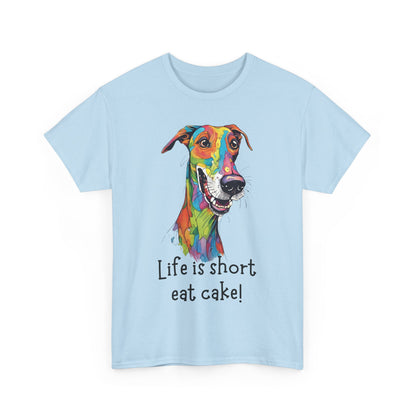 Life Is Short, Eat Cake! Unisex Heavy Cotton Tee