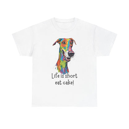 Life Is Short, Eat Cake! Unisex Heavy Cotton Tee